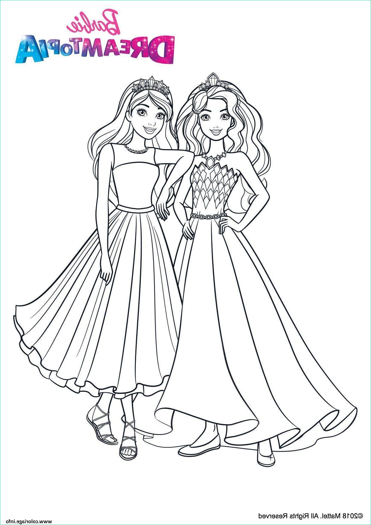 princesses paillettes coloriage dessin