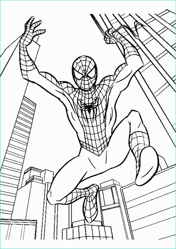 spiderman free printable coloring pages