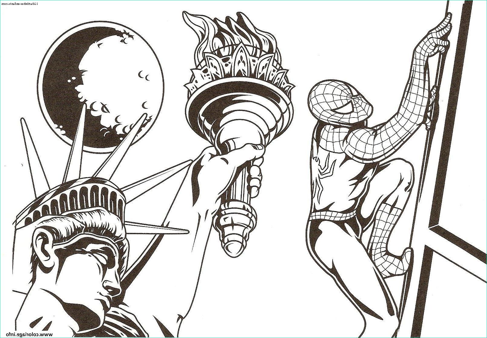 spiderman coloriage imprimer