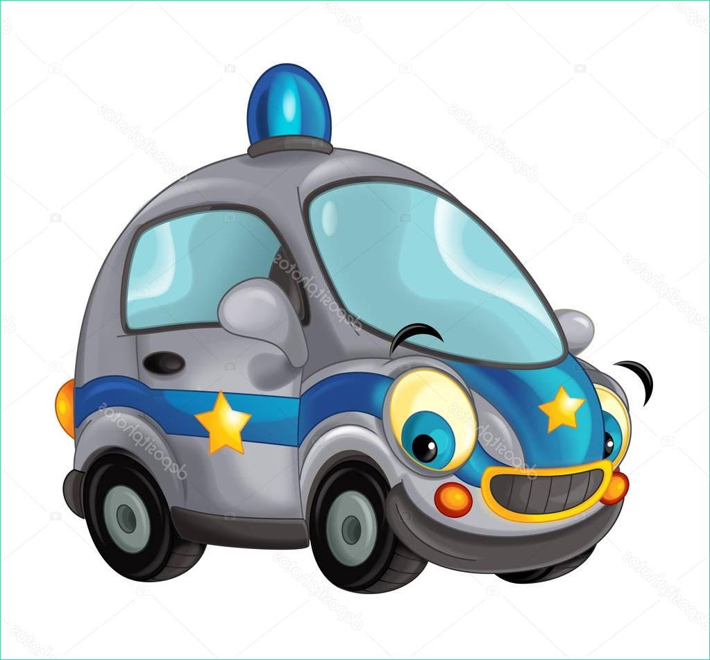 stock photo cartoon police car