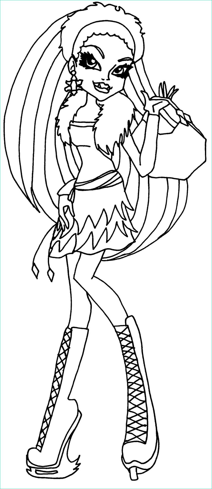 coloriage monster high homme