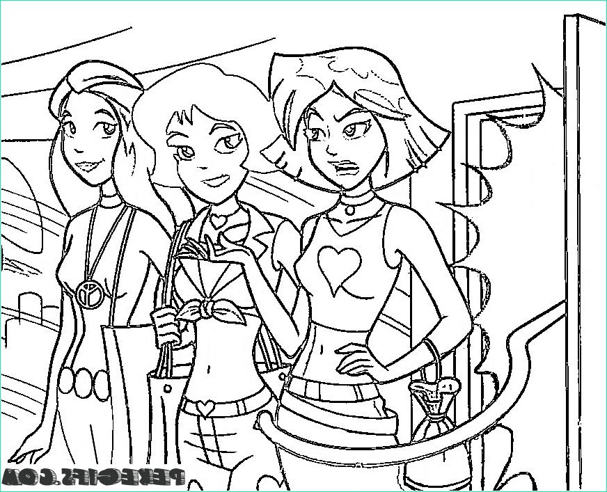 11 excellent coloriage totally spies gallery