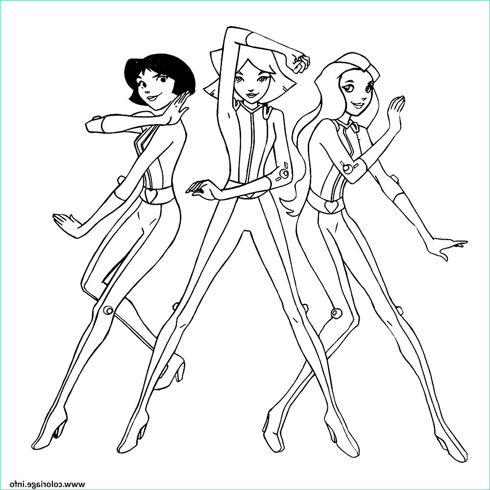 totally spies a colorier coloriage