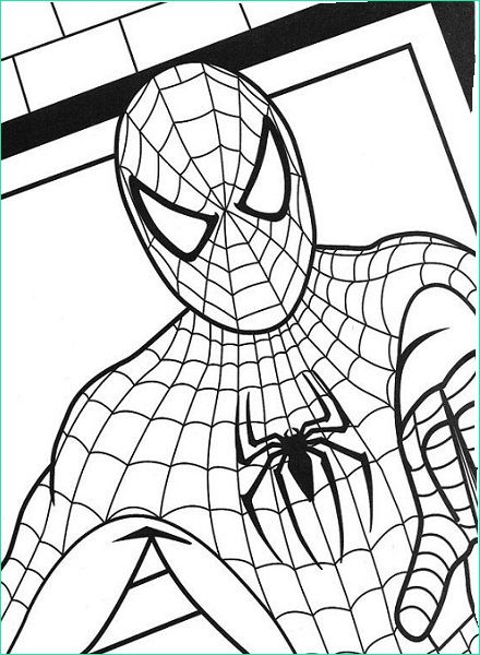 coloriage spiderman a imprimer