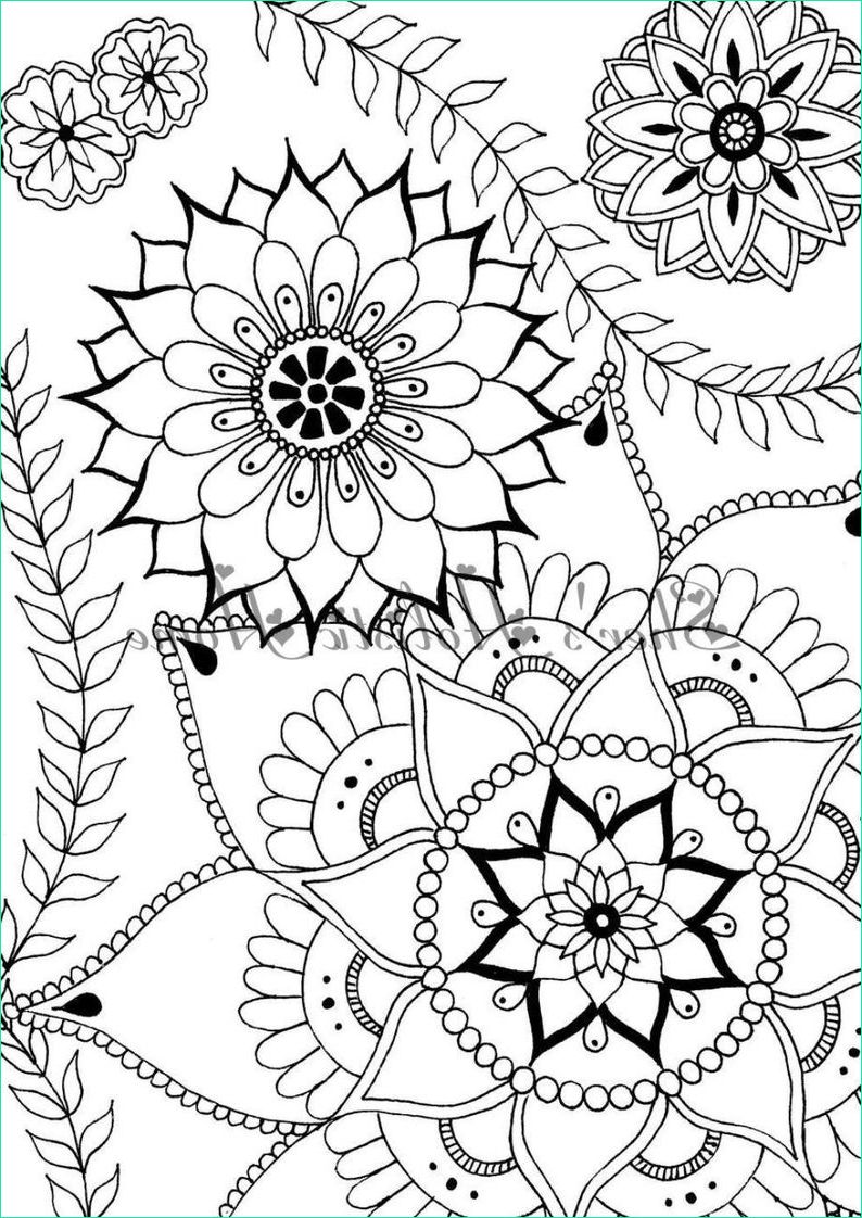 fleur de coloriage page coloriage