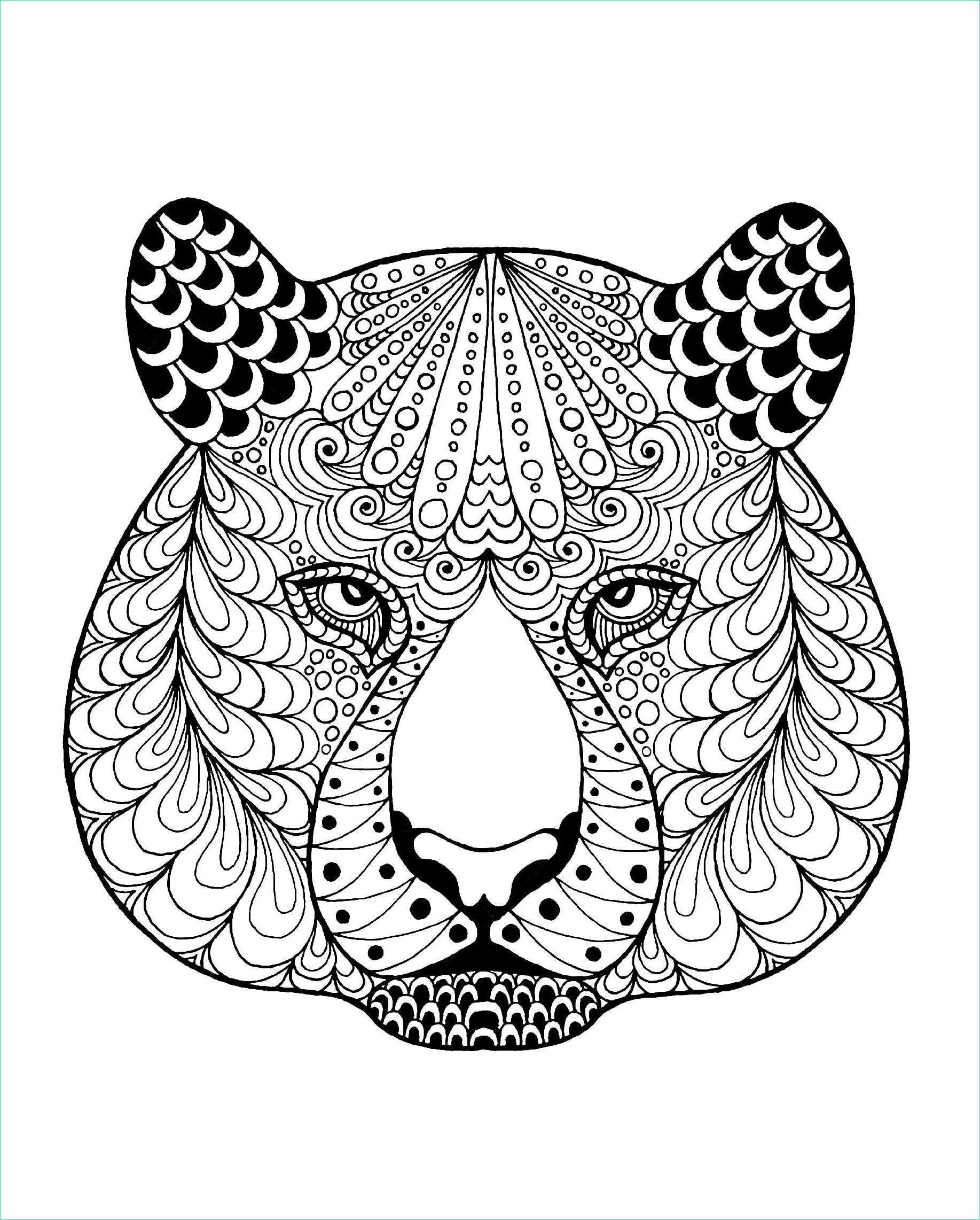 image=tigres coloriage gratuit tete de tigre et motifs 1