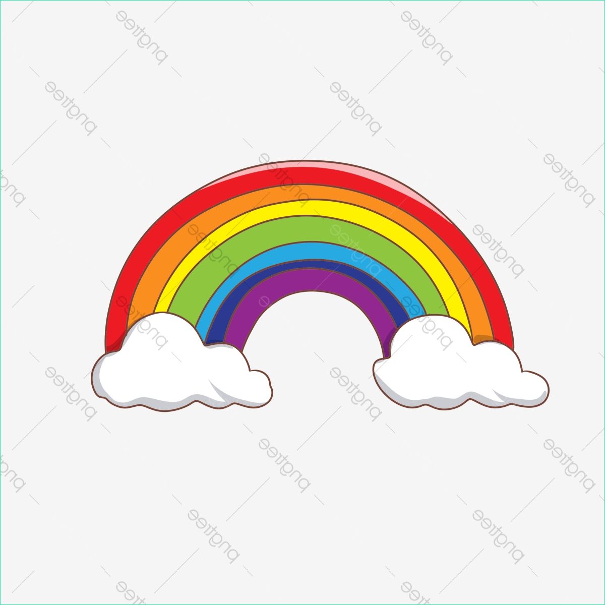 beautiful creative rainbow illustration