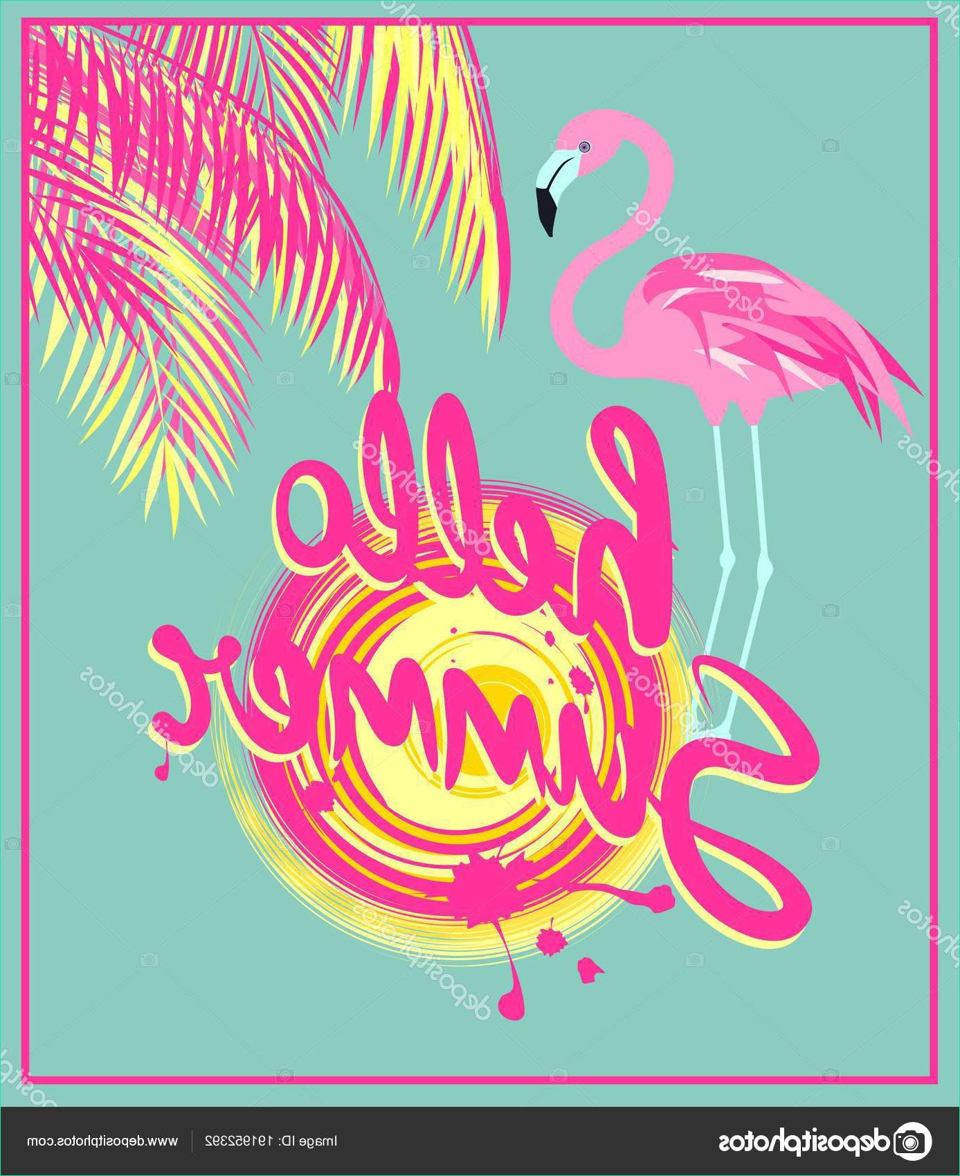 stock illustration mint color banner hello summer