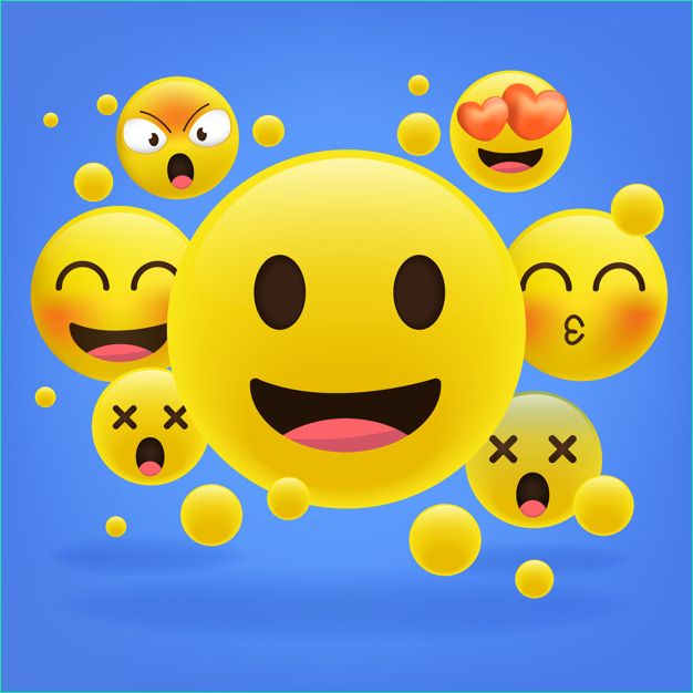 emoticones jaunes collection emoji dessin anime