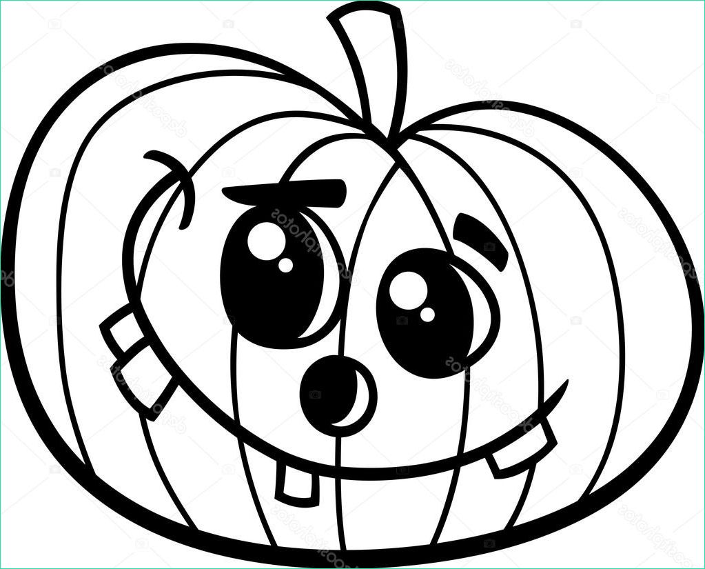stock illustration halloween pumpkin coloring book
