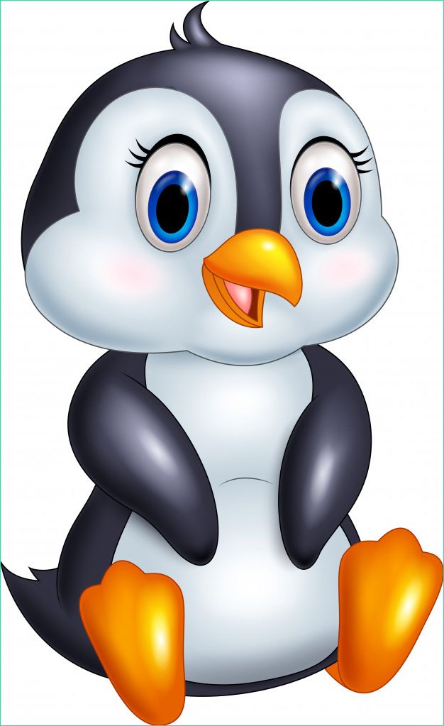 pingouin animal dessin anime mignon