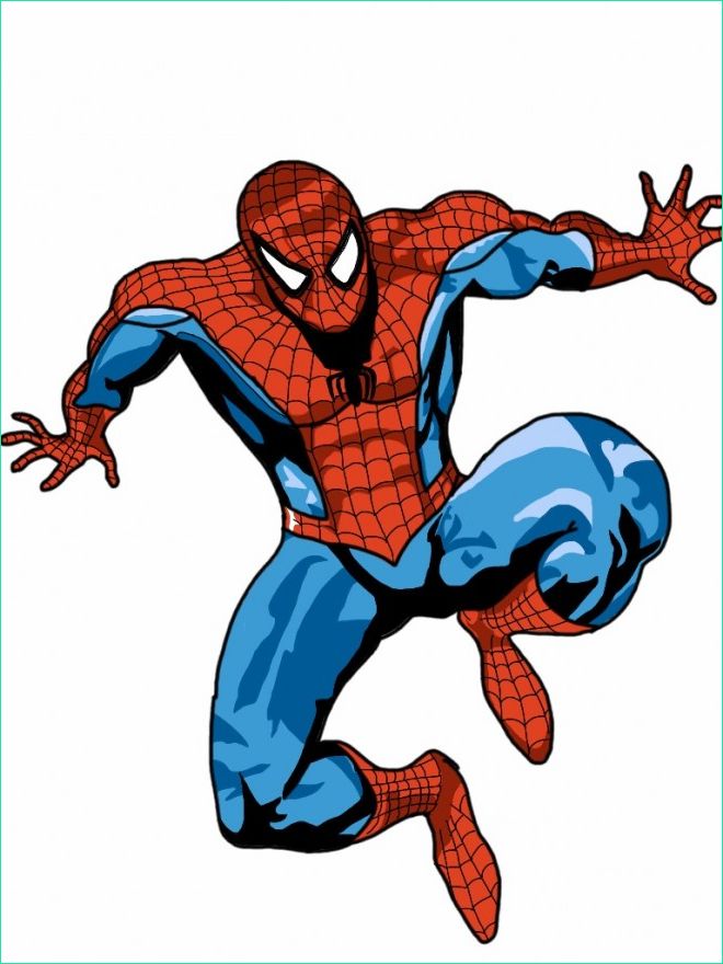 dessin spiderman couleur
