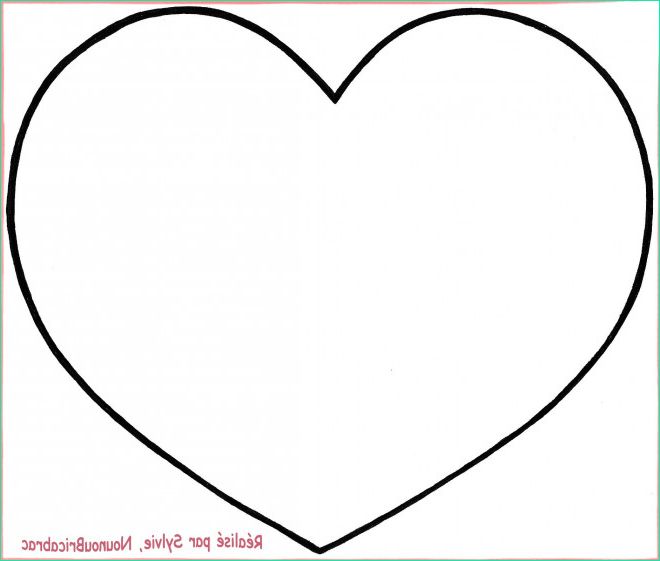dessin de coeur facile imprimer