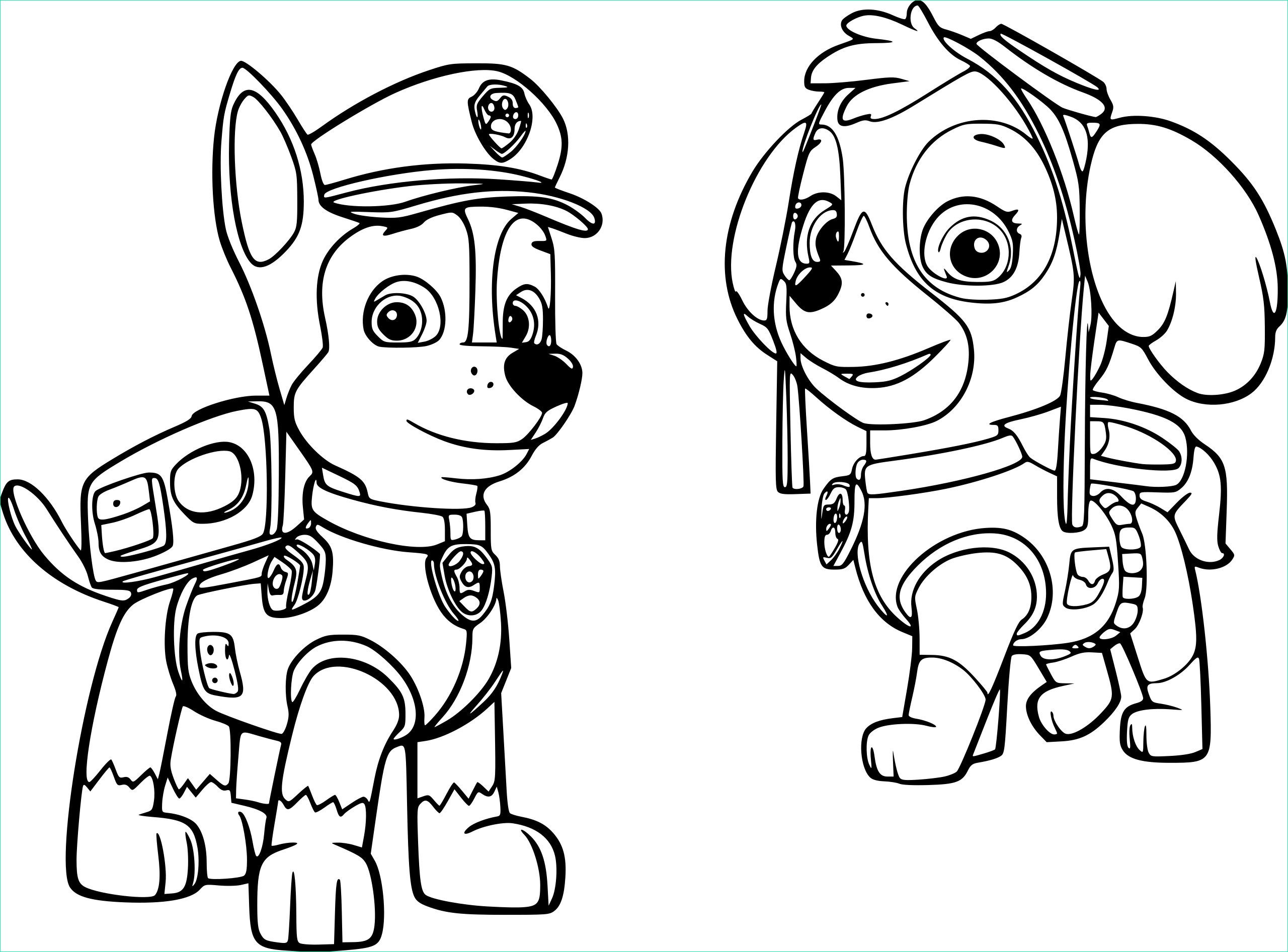 dessin pat patrouille facile impressionnant photos coloriage de chien pat patrouille a imprimer sur coloriage