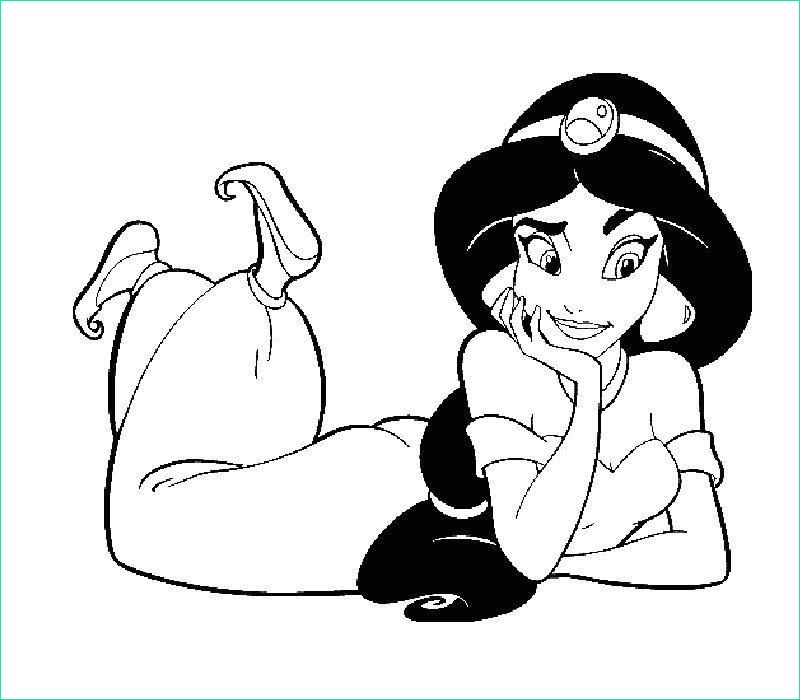 dessin gratuit princesse jasmine