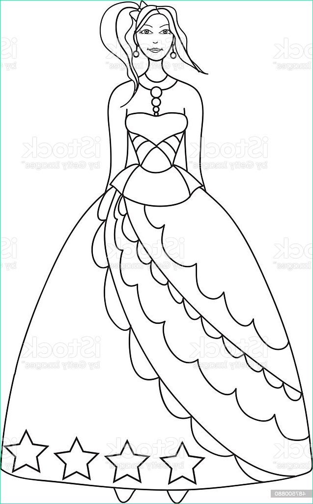 princess coloring page for kids gm