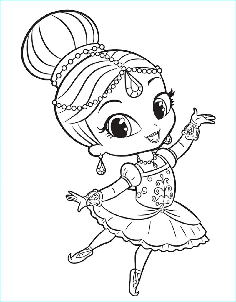 shimmer and shine coloring pages