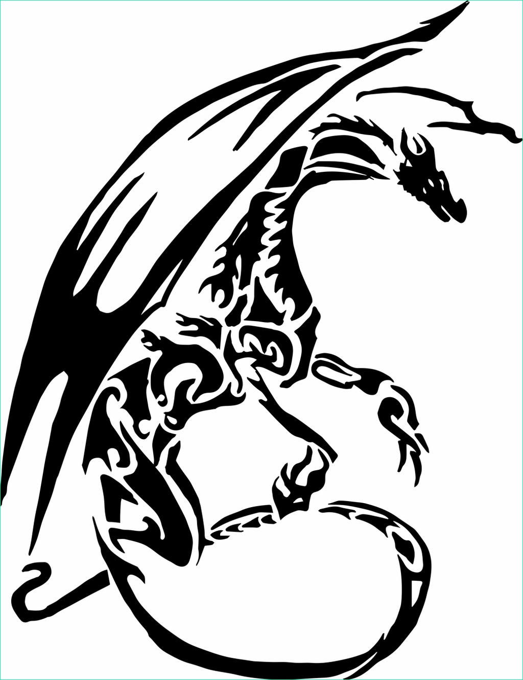Vector Dragon Tattoo