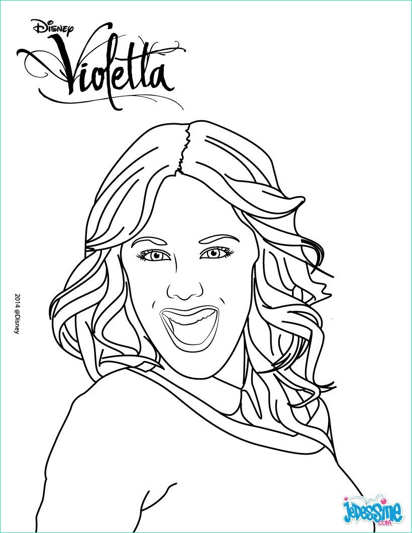 dessin de violetta luxe stock coloriages portrait de violetta fr hellokids