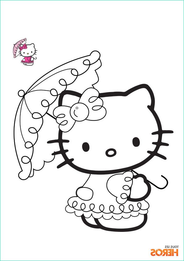 14 anime coloriage hello kitty coeur gallery