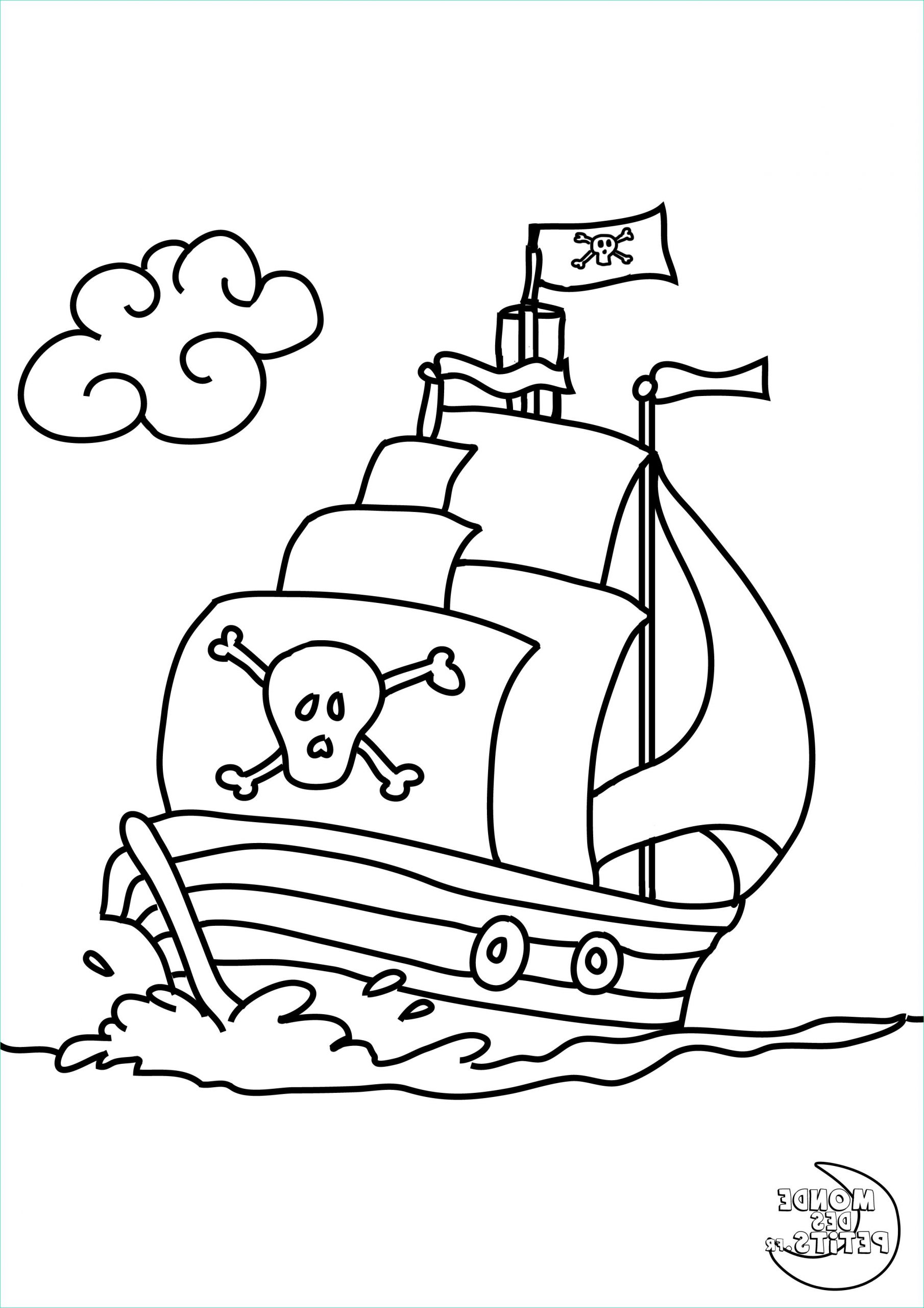 dessin a colorier pirate gratuit