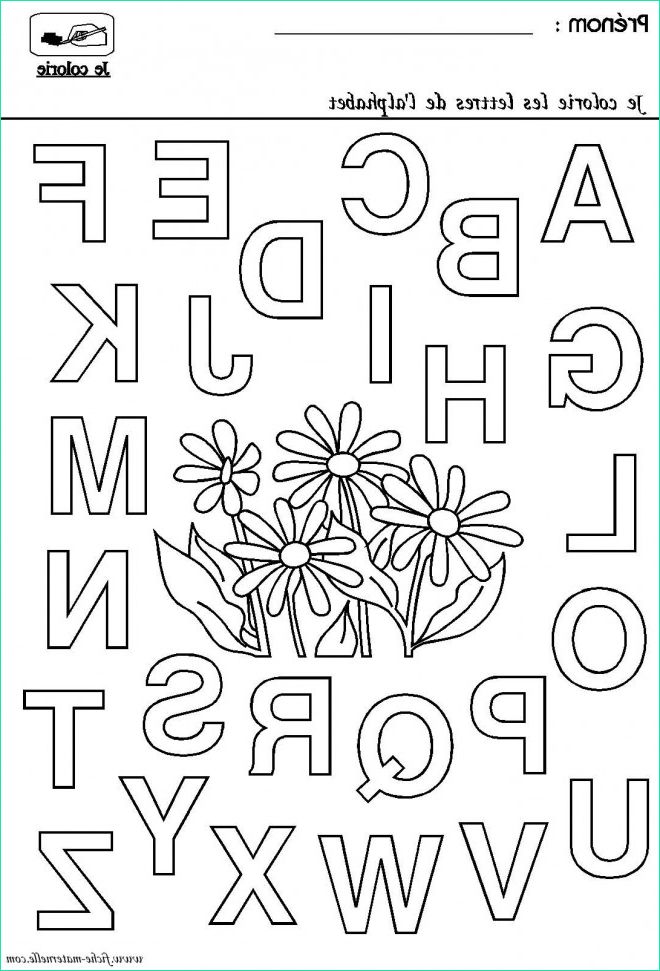 les lettres de l alphabet a colorier