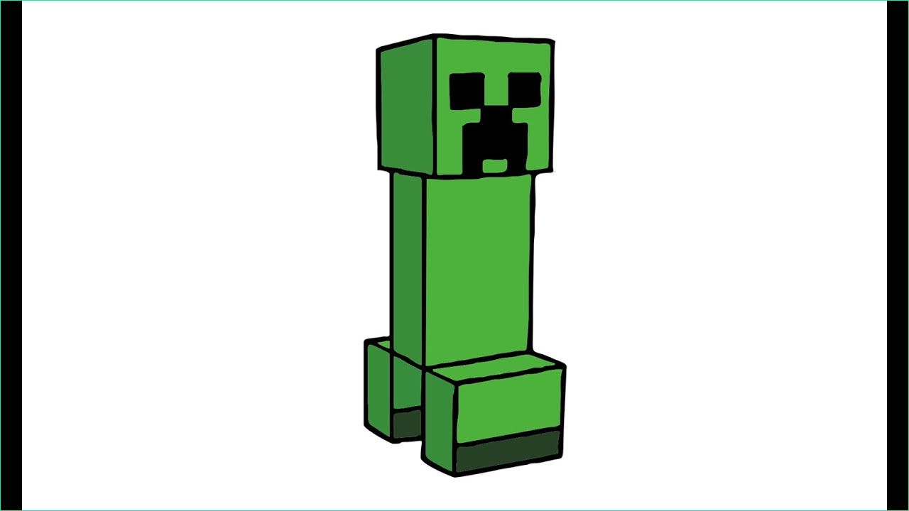 how to draw a creeper from minecraft skin 6990