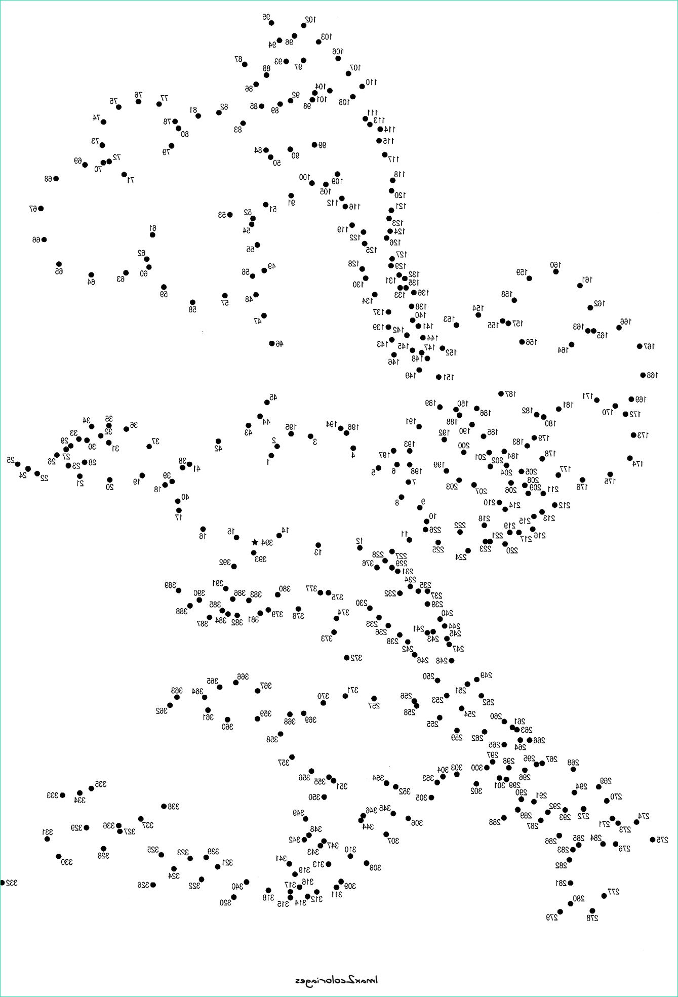 how to process dot to dot puzzle images to convert them into lists of points