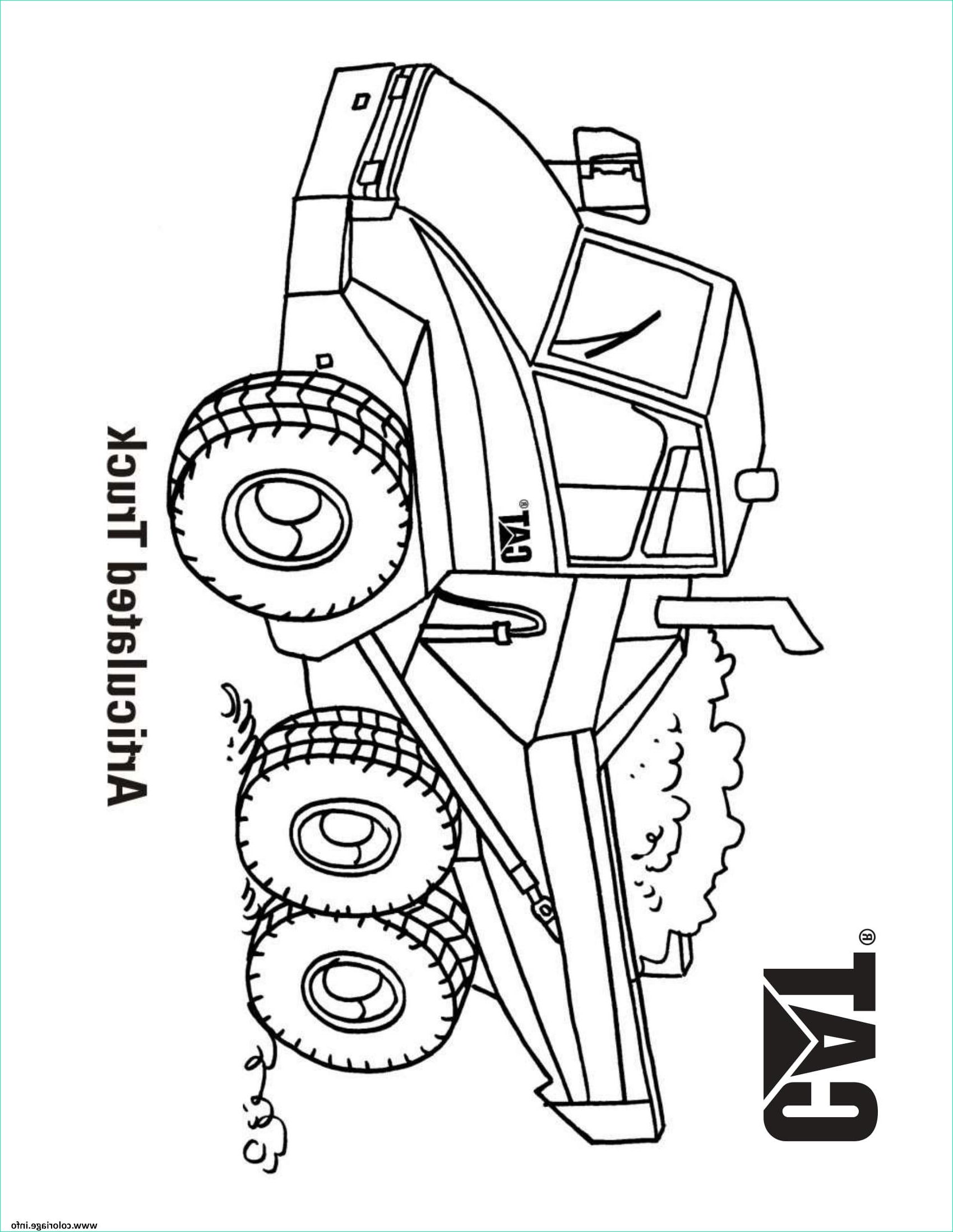 articulated camion coloriage dessin
