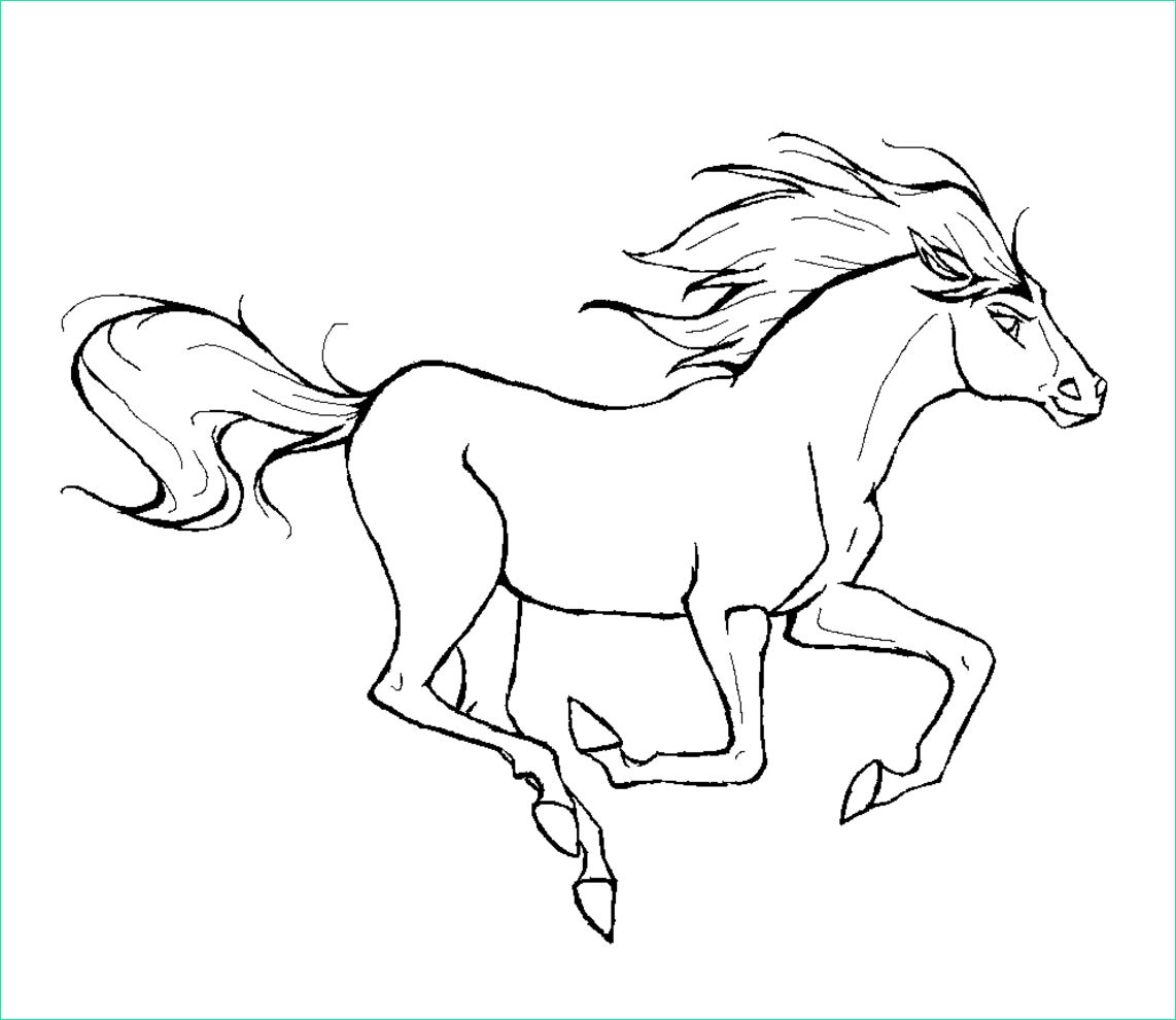coloriage de cheval je dessine