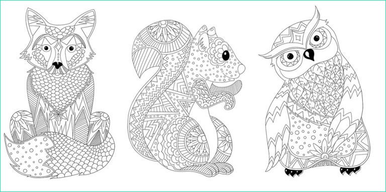 coloriage antistress cool stock coloriage anti stress les animaux dinett illustration