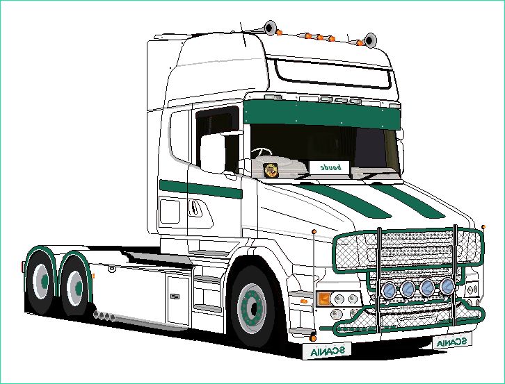 coloriage camion scania
