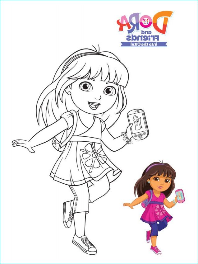 11 detail coloriage dora and friends gallery