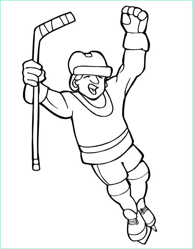 coloriage hockey