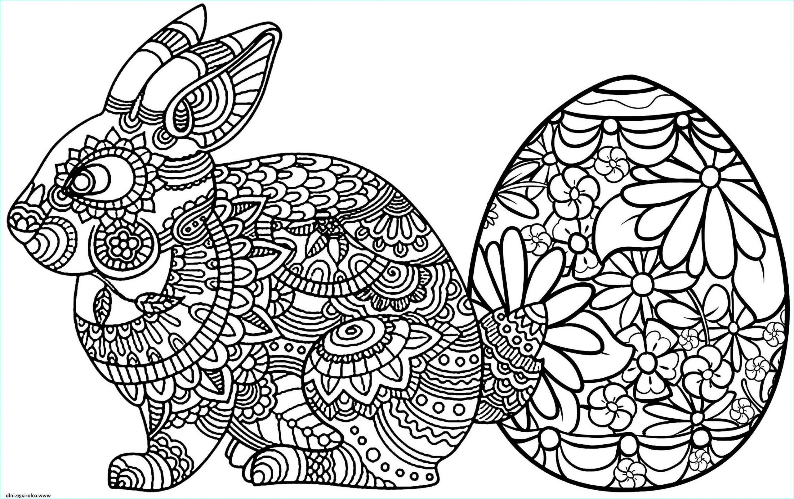 lapni paques mandala coloriage dessin