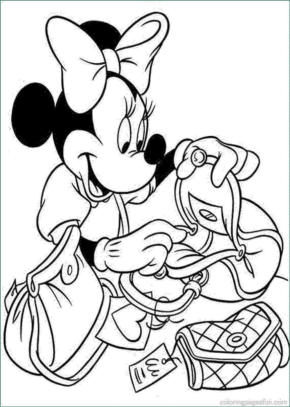 free minnie mouse coloring pages