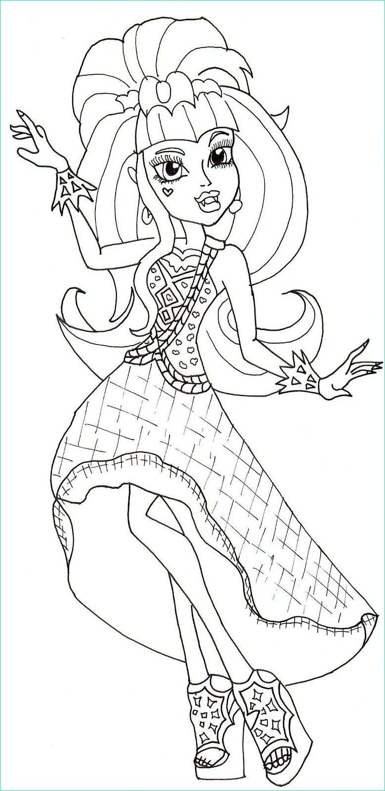 10 coloriage monster high 13 wishes