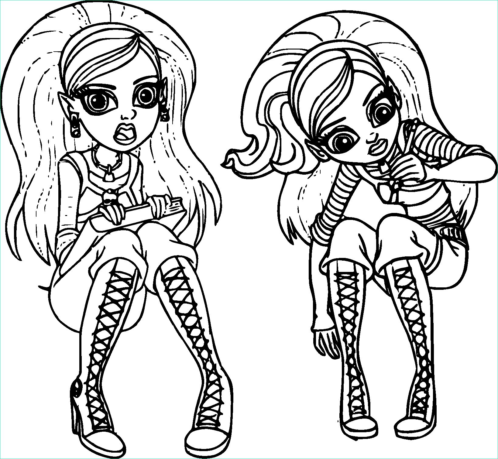 coloriage monster high ghoulia