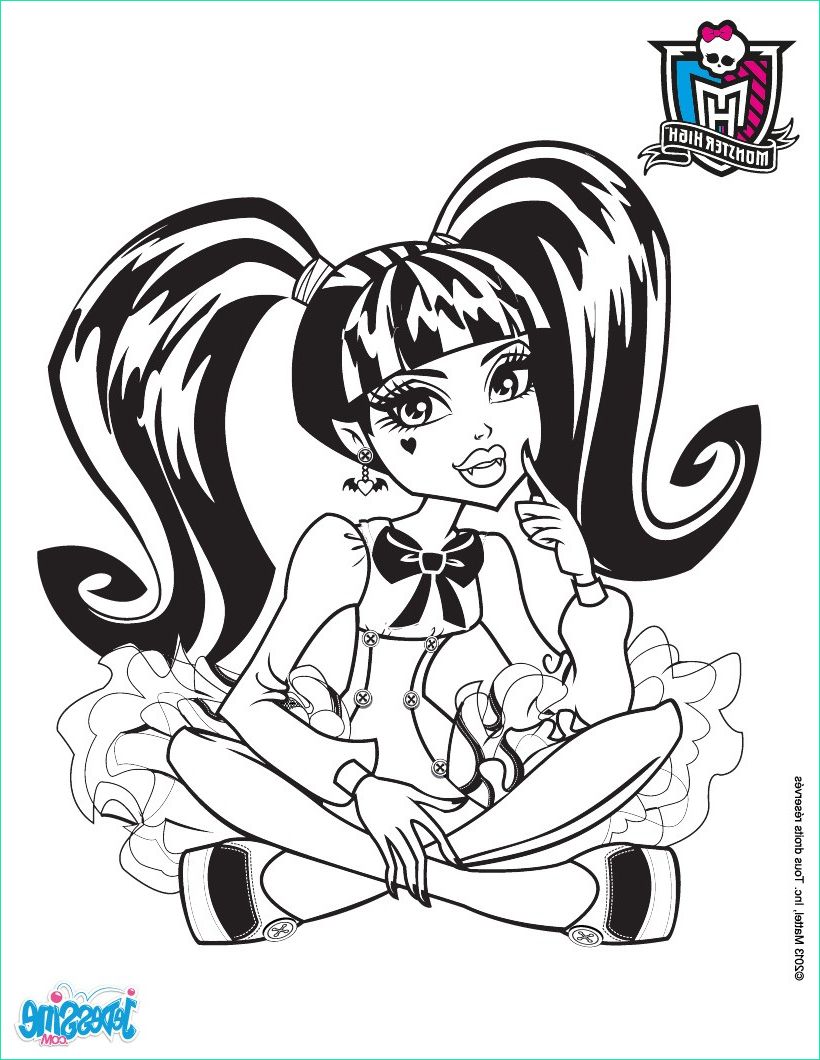 coloriage monster high clawd