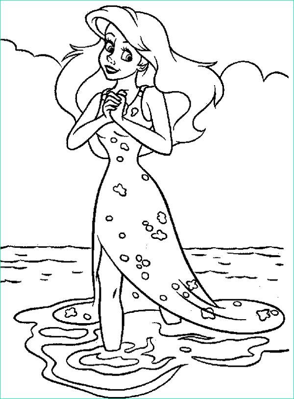 disney princess ariel coloring pages