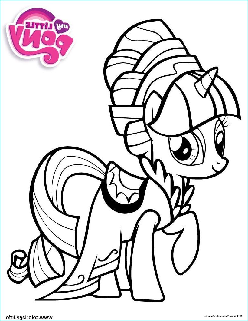princesse rarity habille my little pony coloriage dessin