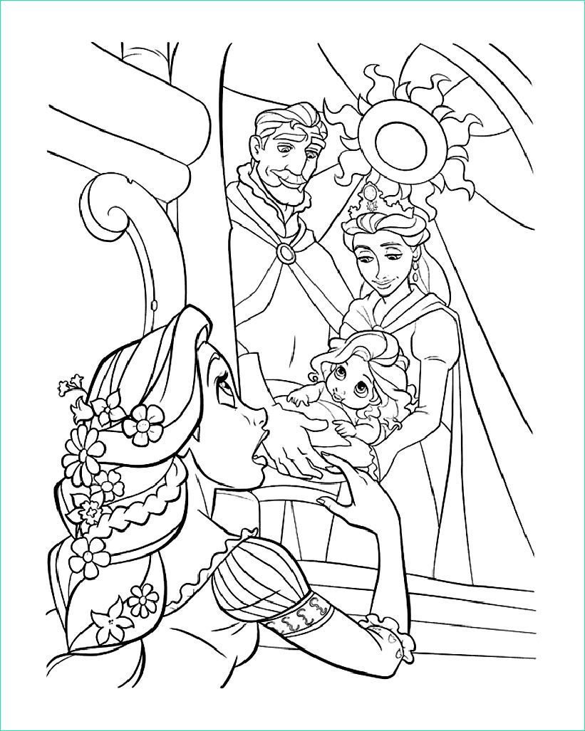 image=tangled Coloring for kids tangled 2