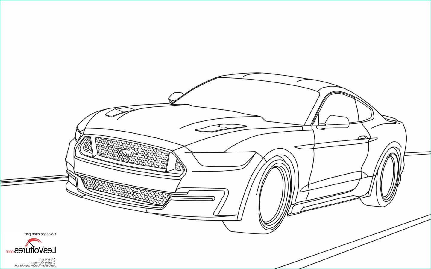 ford mustang 2015 coloriage voiture