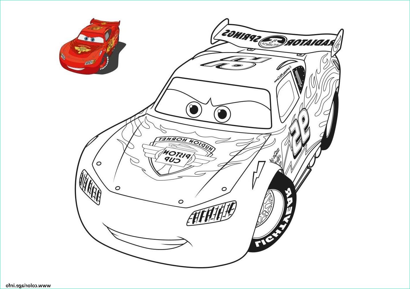 cars 2 voiture de course coloriage dessin
