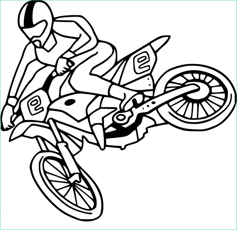 moto cross dessin