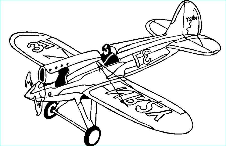dessin avion de guerre a imprimer