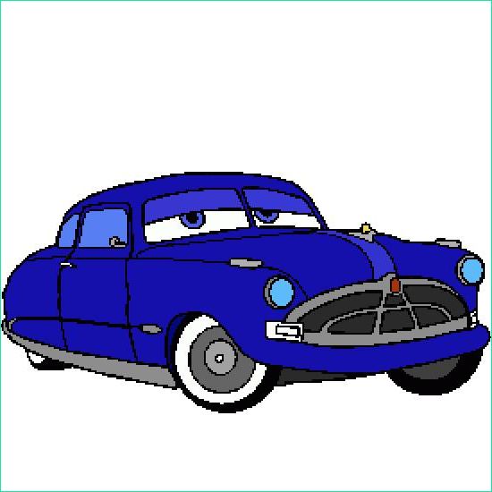 coloriage CARS gratuit Doc Hudson 1