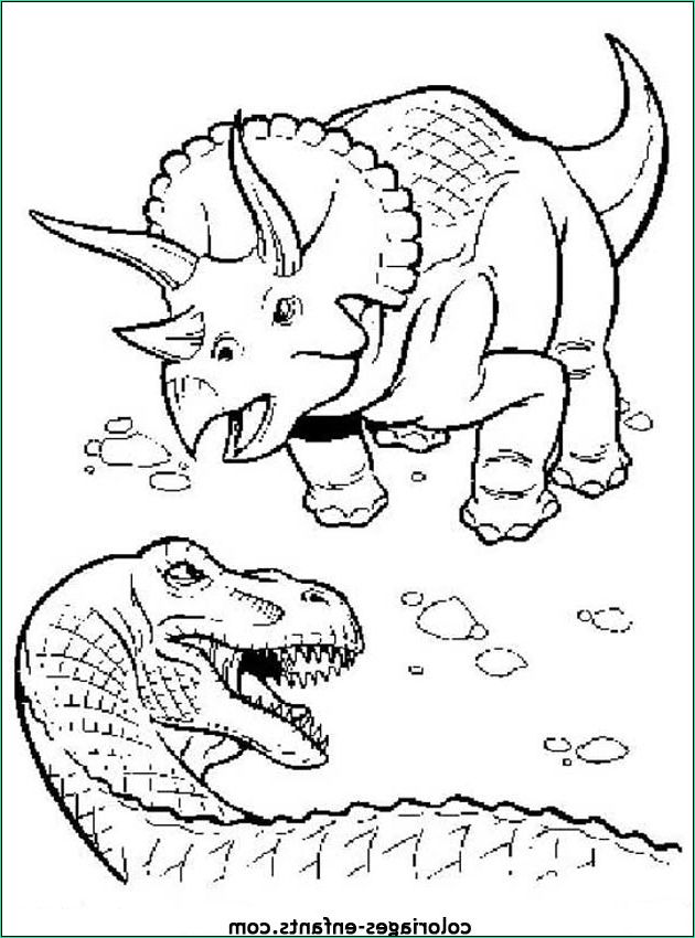 triceratops preschool coloring page