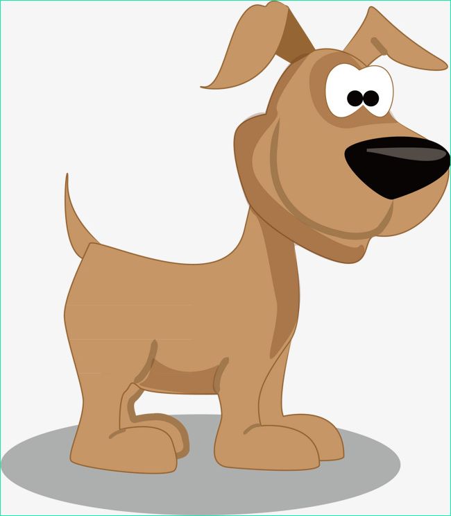 brown puppy cartoon element