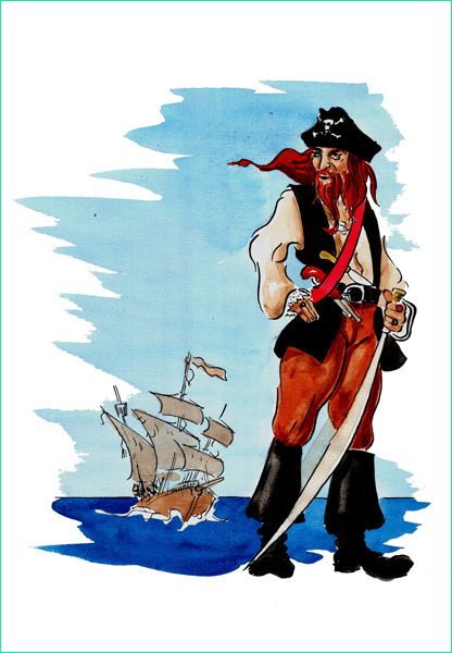 dessin de pirate 5
